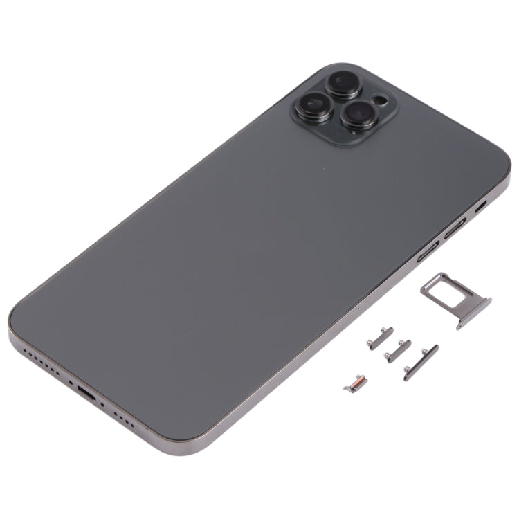 Back Housing Cover with Appearance Imitation of iP13 Pro Max for iPhone XS Max(Black) - Back Cover by PMC TechLife | Online Shopping South Africa | PMC TechLife | Buy Now Pay Later Mobicred