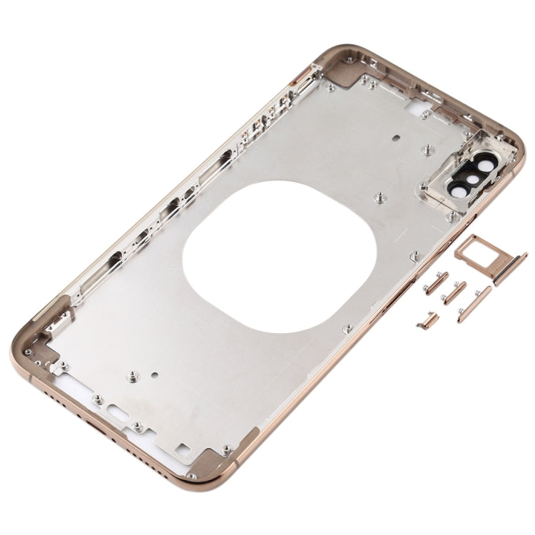 Transparent Back Cover with Camera Lens & SIM Card Tray & Side Keys for iPhone XS Max(Gold) - free shipping - PMC TechLife - Order now!