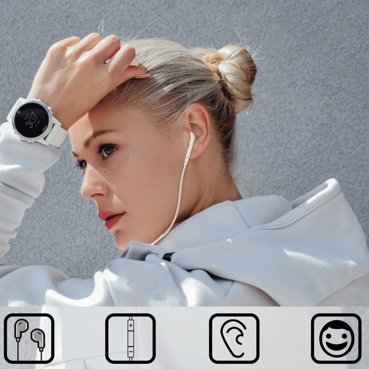 WK Y19  8 Pin In Ear Wired Control Music Earphone, Support Call, Cable Length: 1.2m (White) - In Ear Wired Earphone by WK | Online Shopping South Africa | PMC Jewellery