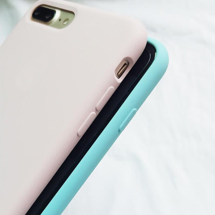 For iPhone XR Four Corners Full Coverage Liquid Silicone Case(Light Pink) - More iPhone Cases by PMC TechLife | Online Shopping South Africa | PMC TechLife
