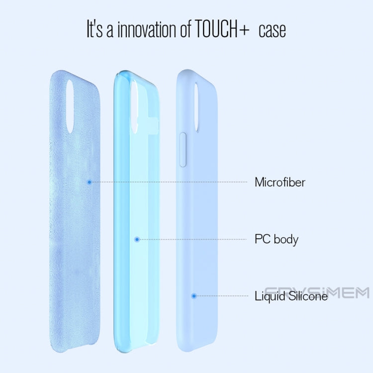 For iPhone XR Four Corners Full Coverage Liquid Silicone Case(Light Pink) - More iPhone Cases by PMC TechLife | Online Shopping South Africa | PMC TechLife