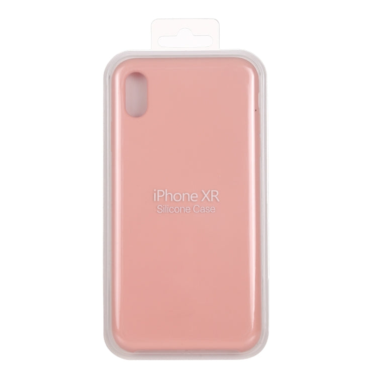 For iPhone XR Four Corners Full Coverage Liquid Silicone Case(Light Pink) - More iPhone Cases by PMC TechLife | Online Shopping South Africa | PMC TechLife