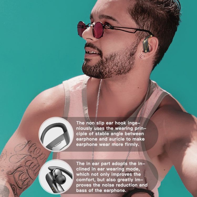 258 Wireless Ear-mounted Bluetooth Earphone with Charging Box & Digital Display, Support Touch & HD Call & Voice Assistant & NFC (White) - Bluetooth Earphone by PMC Jewellery | Online Shopping South Africa | PMC Jewellery