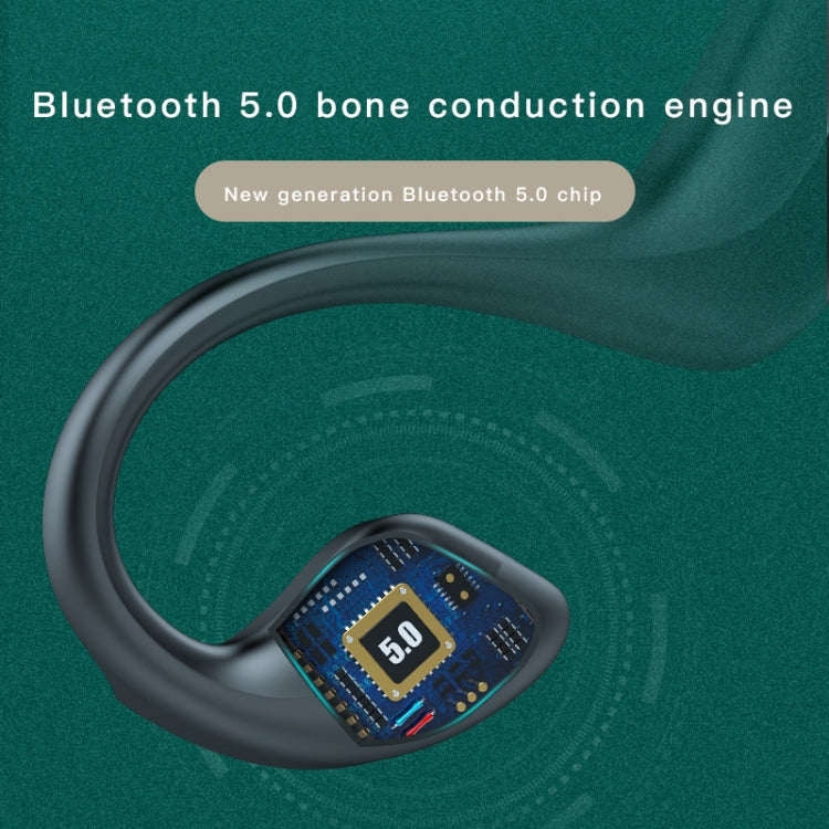 G100 Bluetooth 5.0 Wireless Ear-mounted Sports Waterproof Bone Conduction Earphone (Black) - Neck-mounted Earphone by PMC TechLife | Online Shopping South Africa | PMC TechLife
