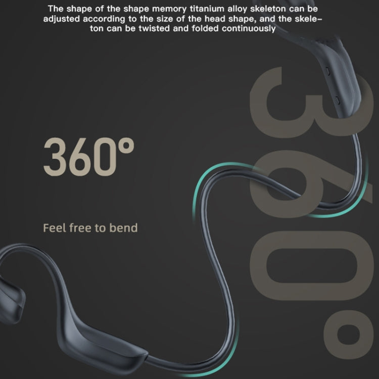 G100 Bluetooth 5.0 Wireless Ear-mounted Sports Waterproof Bone Conduction Earphone (Black) - Neck-mounted Earphone by PMC TechLife | Online Shopping South Africa | PMC TechLife
