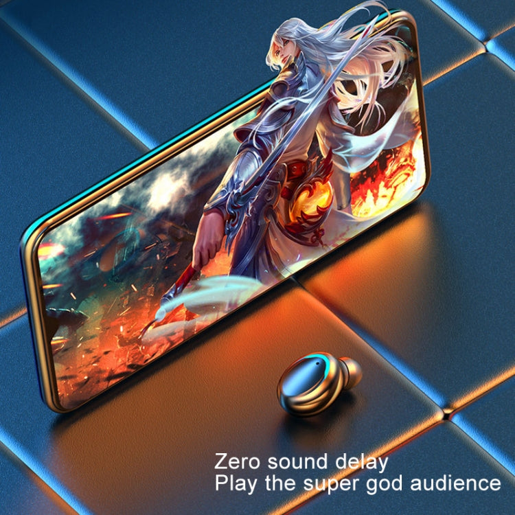 F9-5C Three-screen Digital Display Noise Reduction Bluetooth Earphone(Black) - Bluetooth Earphone by PMC TechLife | Online Shopping South Africa | PMC TechLife