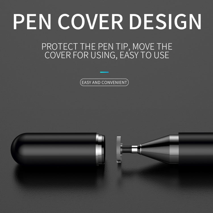 JOYROOM JR-BP560 Excellent Series Portable Universal Passive Disc Head Capacitive Pen with Replaceable Refill(Black) - Stylus Pen by JOYROOM | Online Shopping South Africa | PMC TechLife | Buy Now Pay Later Mobicred