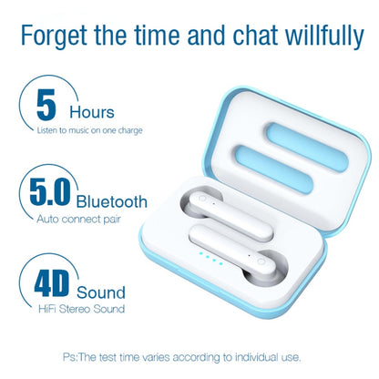 X26 TWS  Bluetooth 5.0 Wireless Touch Bluetooth Earphone with Magnetic Attraction Charging Box, Support Voice Assistant & Call(Blue) - TWS Earphone by PMC Jewellery | Online Shopping South Africa | PMC Jewellery