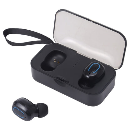 TI8S TWS Dazzling Wireless Stereo Bluetooth 5.0 Earphones with Charging Case(Black) - TWS Earphone by PMC Jewellery | Online Shopping South Africa | PMC Jewellery