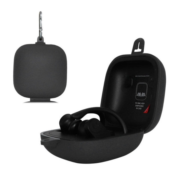 Solid Color Silicone Wireless Bluetooth Earphone Protective Case for Beats Powerbeats Pro(Grey) - Other Case by PMC TechLife | Online Shopping South Africa | PMC TechLife