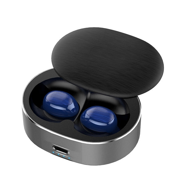 B20 Mini Portable In-ear Noise Cancelling Bluetooth V5.0 Stereo Earphone with 360 Degrees Rotation Charging Box(Blue) - Bluetooth Earphone by PMC Jewellery | Online Shopping South Africa | PMC Jewellery