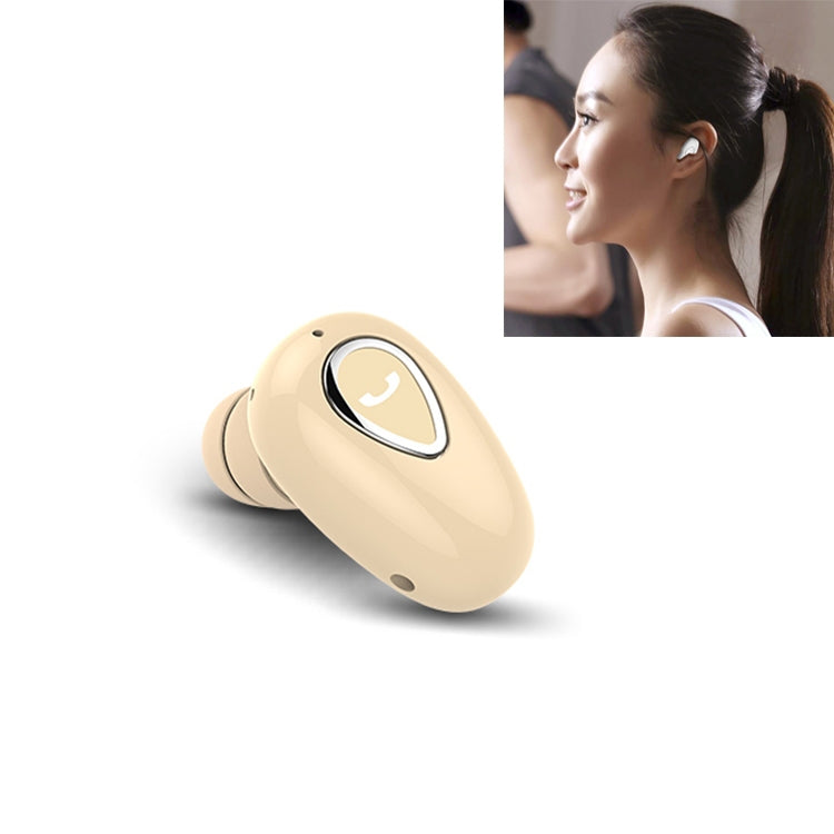 YX01 Sweatproof Bluetooth 4.1 Wireless Bluetooth Earphone, Support Memory Connection & HD Call (Flesh Color) - Bluetooth Earphone by PMC Jewellery | Online Shopping South Africa | PMC Jewellery