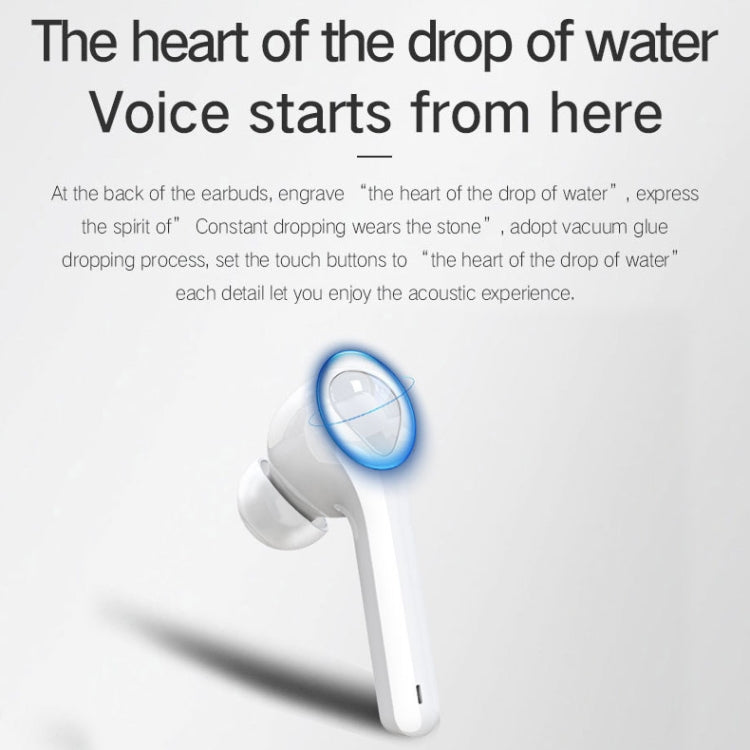 G9 Bluetooth 5.0 HIFI 3D Stereo Wireless Earphone (White) - Bluetooth Earphone by PMC TechLife | Online Shopping South Africa | PMC TechLife