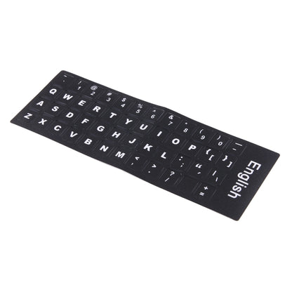 Keyboard Film Cover Independent Paste English Keyboard Stickers for Laptop Notebook Computer Keyboard(Black) - Silicone / Sticker by PMC Jewellery | Online Shopping South Africa | PMC Jewellery