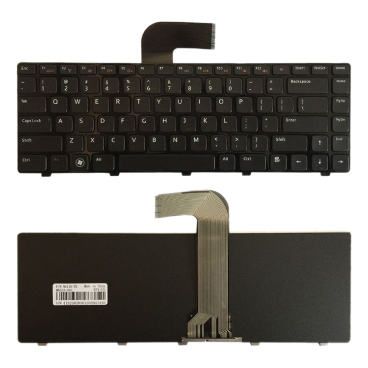 US Keyboard for DELL Inspiron 14R N4110 M4110 N4050 M4040 N5050 M5050 M5040 N5040 3330 X501LX502L P17S P18 N4120 M4120 L502X (Black) - Replacement Keyboards by PMC Jewellery | Online Shopping South Africa | PMC Jewellery