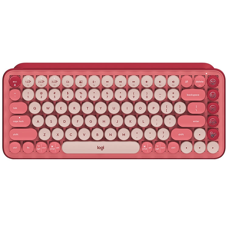 Logitech POP KEYS Round Button Bluetooth Mechanical Keyboard (Pink) - free shipping - PMC TechLife - Order now!