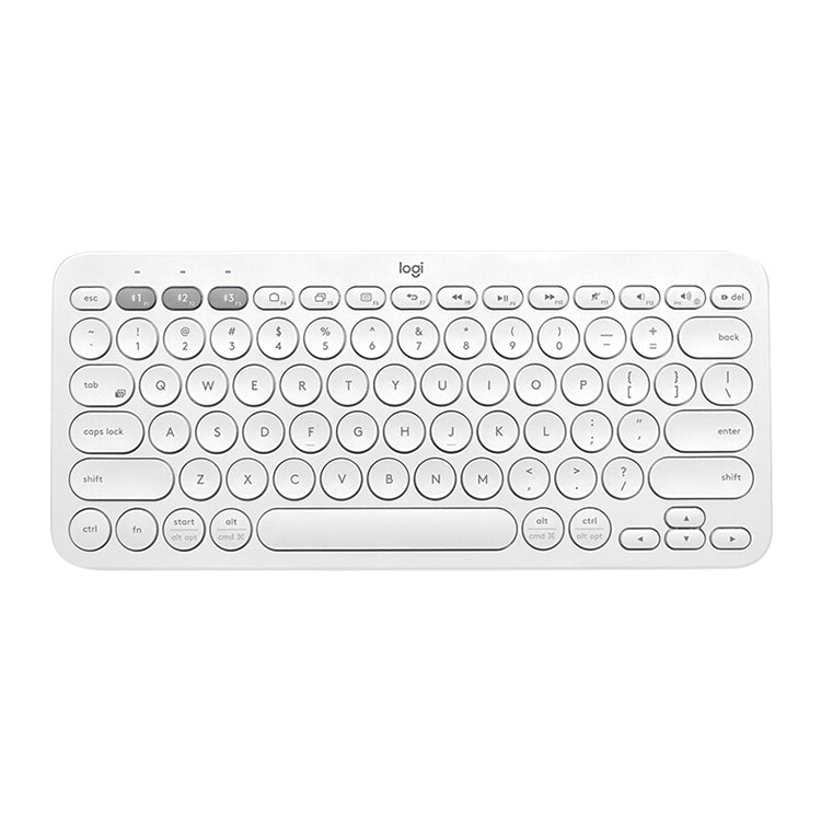 Logitech K380 Portable Multi-Device Wireless Bluetooth Keyboard (White) - free shipping - PMC TechLife - Order now!