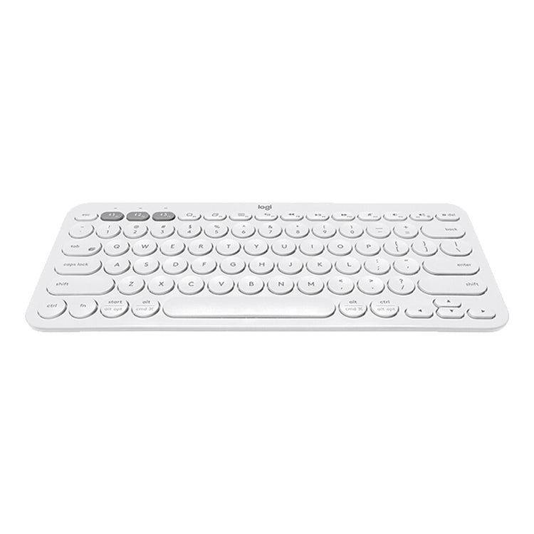 Logitech K380 Portable Multi-Device Wireless Bluetooth Keyboard (White) - Wireless Keyboard by Logitech | Online Shopping South Africa | PMC Jewellery | Buy Now Pay Later Mobicred