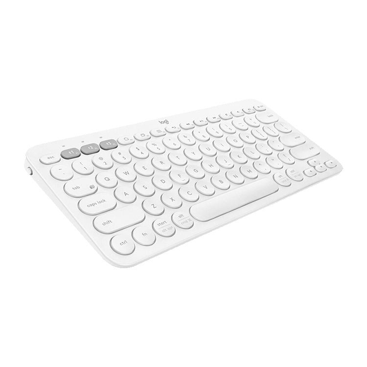 Logitech K380 Portable Multi-Device Wireless Bluetooth Keyboard (White) - Wireless Keyboard by Logitech | Online Shopping South Africa | PMC Jewellery | Buy Now Pay Later Mobicred