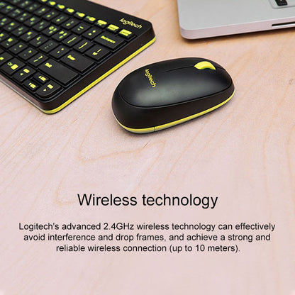 Logitech MK240 Nano Wireless Keyboard and Mouse Set(Black) - Wireless Keyboard by Logitech | Online Shopping South Africa | PMC Jewellery | Buy Now Pay Later Mobicred