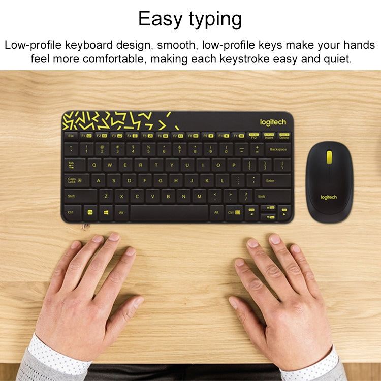 Logitech MK240 Nano Wireless Keyboard and Mouse Set(Black) - Wireless Keyboard by Logitech | Online Shopping South Africa | PMC Jewellery | Buy Now Pay Later Mobicred