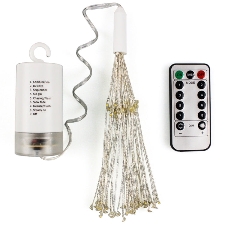 30cm Explosion Ball Fireworks Dimmable Copper Wire LED String Light, 150 LEDs Batteries Box LED Decorative Light with Remote Control(White Light) - free shipping - PMC TechLife - Order now!