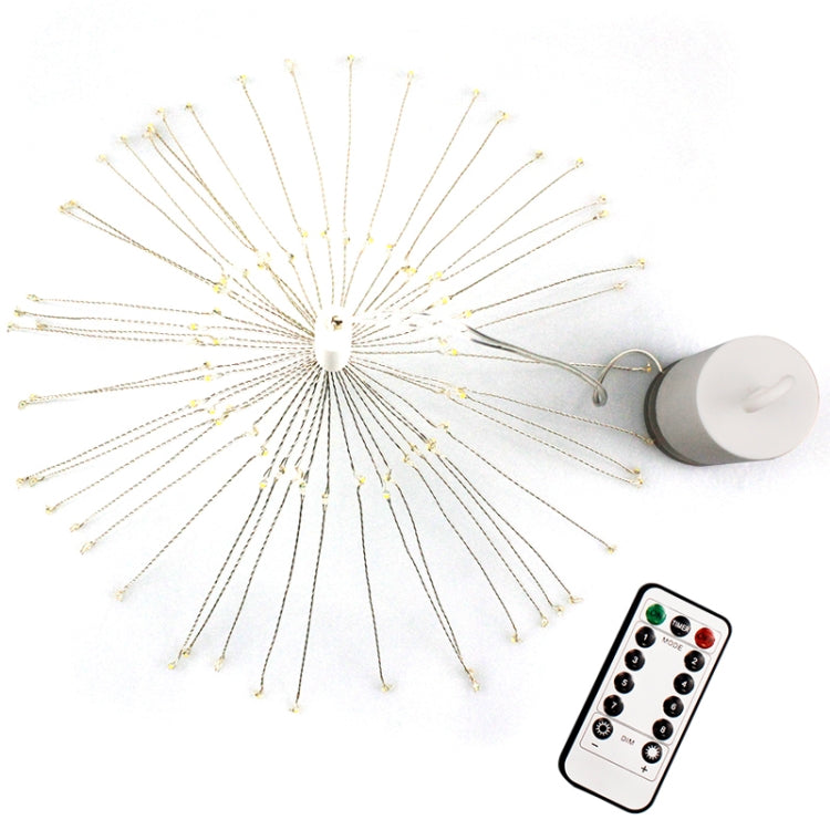 30cm Explosion Ball Fireworks Dimmable Copper Wire LED String Light, 150 LEDs Batteries Box LED Decorative Light with Remote Control(White Light) - free shipping - PMC TechLife - Order now!