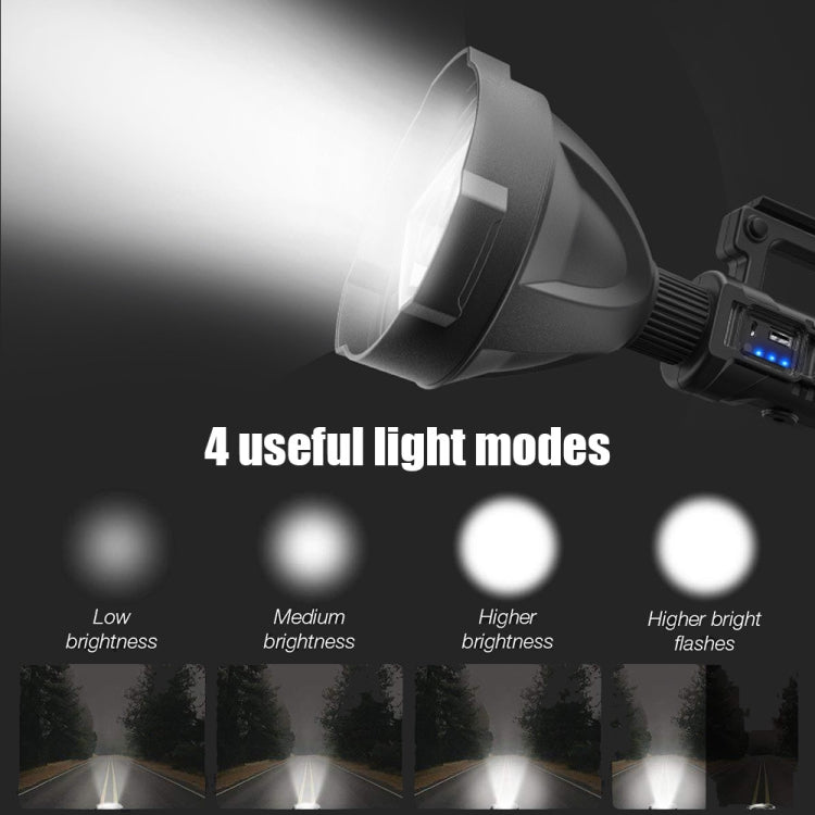 W590 P50 10W Rechargeable Strong LED Flashlight 4-Modes Outdoors Searchlight with Tripod - LED Flashlight by PMC Jewellery | Online Shopping South Africa | PMC Jewellery