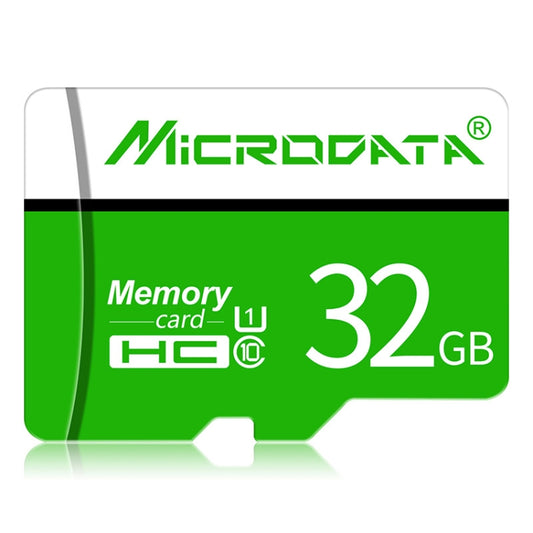 MICRODATA 32GB U1 Green and White TF(Micro SD) Memory Card - Micro SD Card by MiCRODATA | Online Shopping South Africa | PMC Jewellery