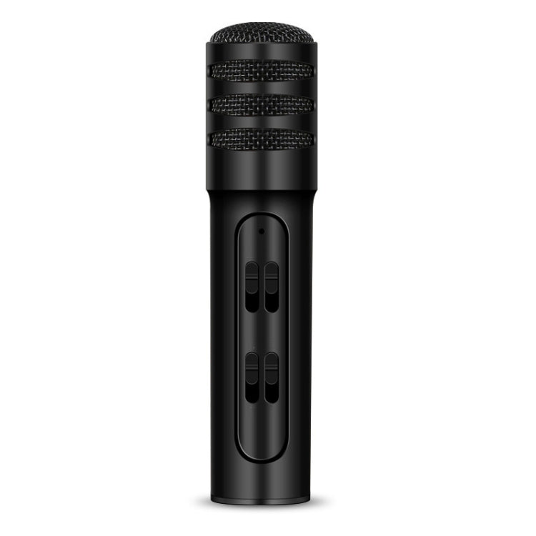 BGN-C7 Condenser Microphone Dual Mobile Phone Karaoke Live Singing Microphone Built-in Sound Card(Black) - Microphone by PMC TechLife | Online Shopping South Africa | PMC TechLife