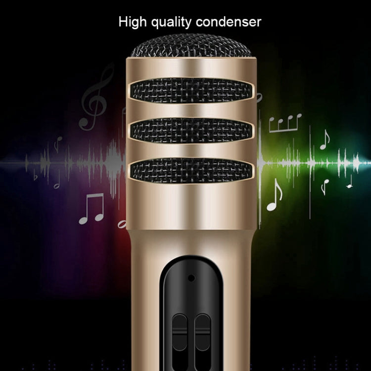 BGN-C7 Condenser Microphone Dual Mobile Phone Karaoke Live Singing Microphone Built-in Sound Card(Black) - Microphone by PMC TechLife | Online Shopping South Africa | PMC TechLife