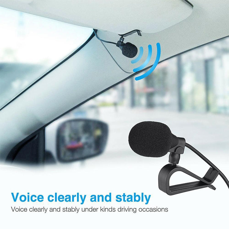 ZJ015MR Stereo 3.5mm Straight Plug Car Navigation DVD External Paste Microphone, Length: 3m - free shipping - PMC TechLife - Order now!