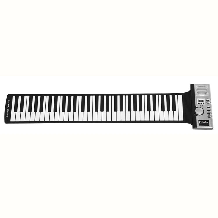 61 Keys Portable Flexible Roll Up Electronic Soft Keyboard Piano with Speakers - Keyboard Instruments by PMC Jewellery | Online Shopping South Africa | PMC Jewellery