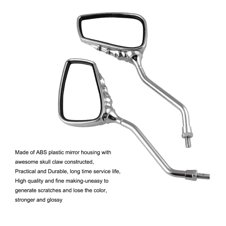 MB-MR011 Motorcycle Modified Universal ABS Skeleton Hand Rear View Mirror Set - free shipping - PMC TechLife - Order now!