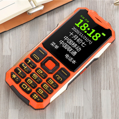 K1 Triple Proofing Elder Phone, Waterproof Shockproof Dustproof, 4800mAh Battery, 2.4 inch, 21 Keys, Bluetooth, LED Flashlight, FM, SOS, Dual SIM, Network: 2G (Orange) - Others by PMC Jewellery | Online Shopping South Africa | PMC Jewellery