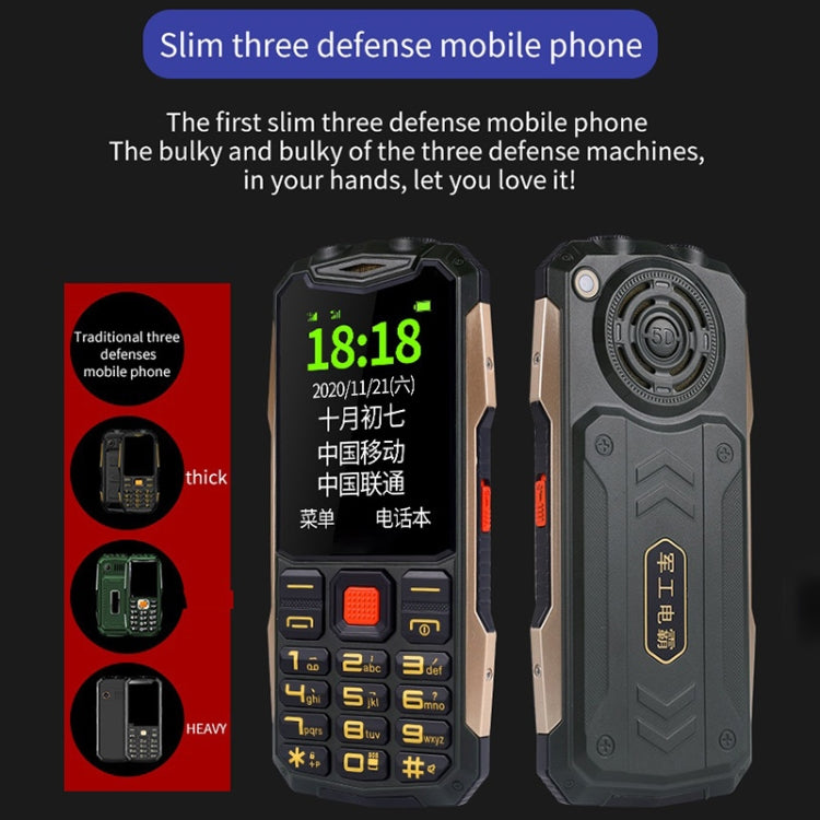 K1 Triple Proofing Elder Phone, Waterproof Shockproof Dustproof, 4800mAh Battery, 2.4 inch, 21 Keys, Bluetooth, LED Flashlight, FM, SOS, Dual SIM, Network: 2G (Green) - Others by PMC Jewellery | Online Shopping South Africa | PMC Jewellery