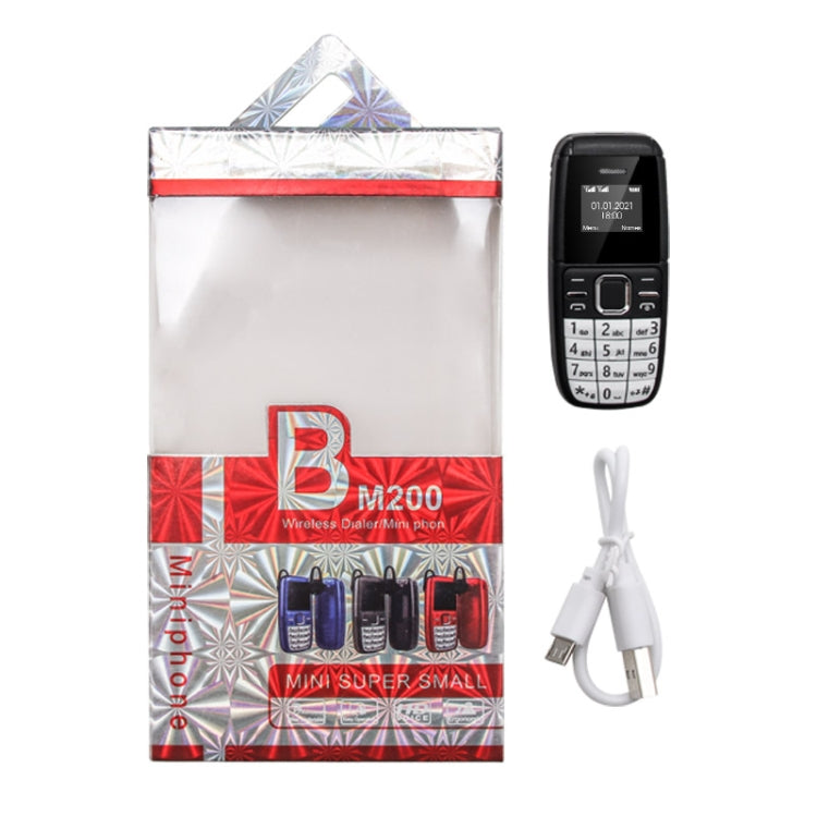 Mini BM200 Mobile Phone, 0.66 inch, MT6261D, 21 Keys, Bluetooth, MP3 Music, Dual SIM, Network: 2G (Black) - Others by PMC Jewellery | Online Shopping South Africa | PMC Jewellery