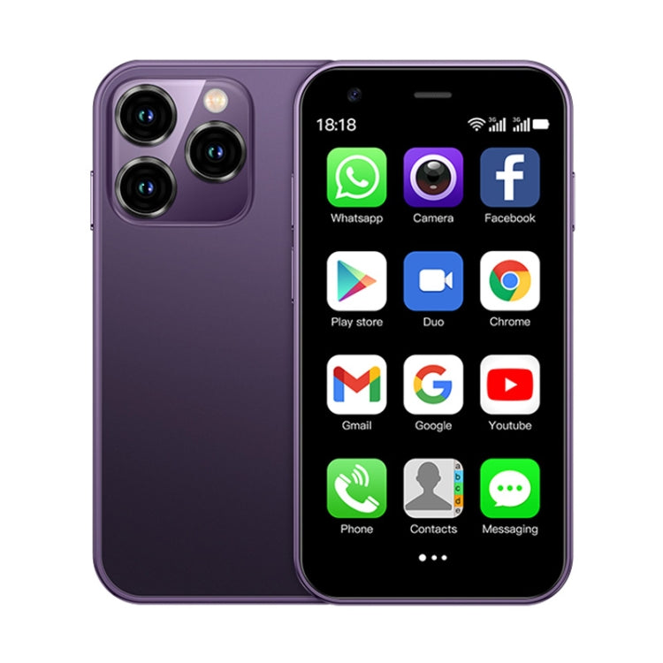 SOYES XS15, 2GB+16GB, 3.0 inch Android 8.1 MTK6580 Quad Core up to 1.3GHz, Bluetooth, WiFi, GPS, Network: 3G, Dual SIM (Purple) - free shipping - PMC TechLife - Order now!