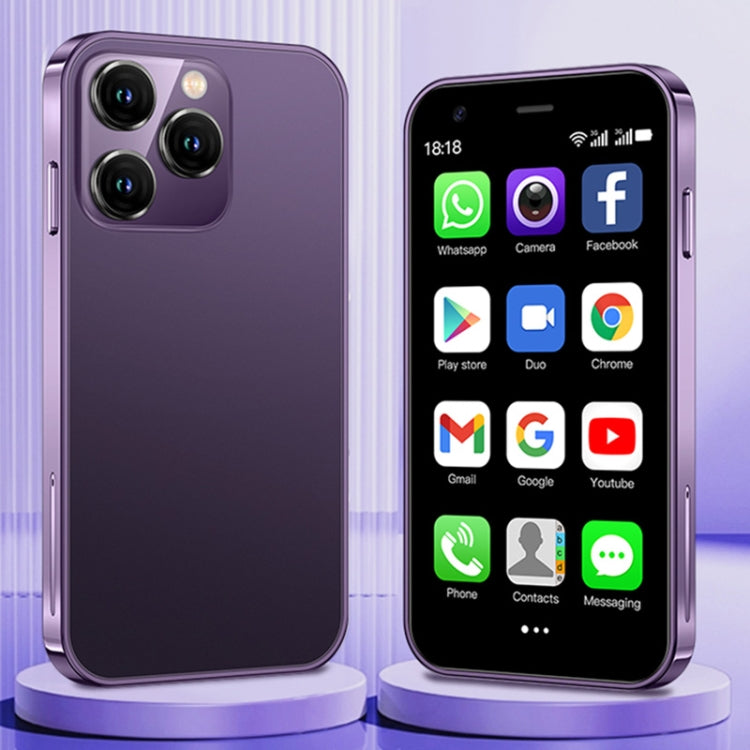 SOYES XS15, 2GB+16GB, 3.0 inch Android 8.1 MTK6580 Quad Core up to 1.3GHz, Bluetooth, WiFi, GPS, Network: 3G, Dual SIM (Purple) - free shipping - PMC TechLife - Order now!