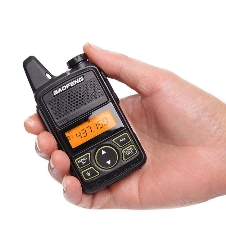 BaoFeng BF-T1 Single Band Radio Handheld Walkie Talkie, EU Plug - Handheld Walkie Talkie by BAOFENG | Online Shopping South Africa | PMC Jewellery