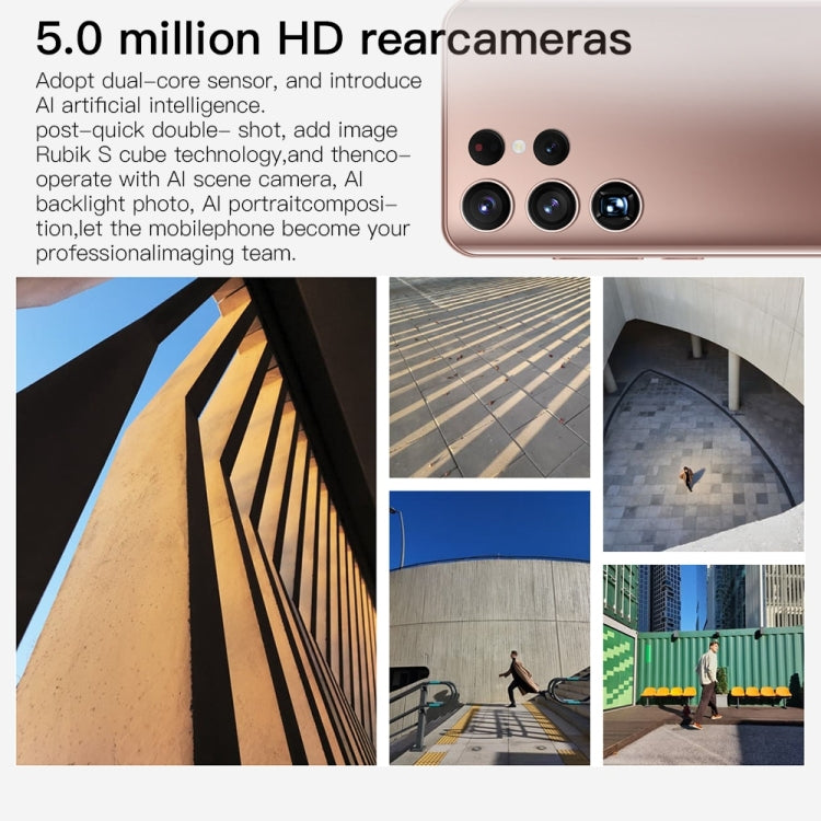 S22 Ultra 5G N10, 1GB+8GB, 6.3 inch Waterdrop Screen, Face Identification, Android 6.0 MTK6582 Quad Core, Network: 3G(Gold) -  by PMC TechLife | Online Shopping South Africa | PMC TechLife | Buy Now Pay Later Mobicred