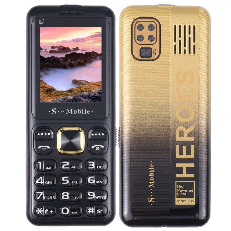 W23 Elder Phone, 2.2 inch, 800mAh Battery, 21 Keys, Support Bluetooth, FM, MP3, GSM, Triple SIM (Gold) - Others by PMC Jewellery | Online Shopping South Africa | PMC Jewellery