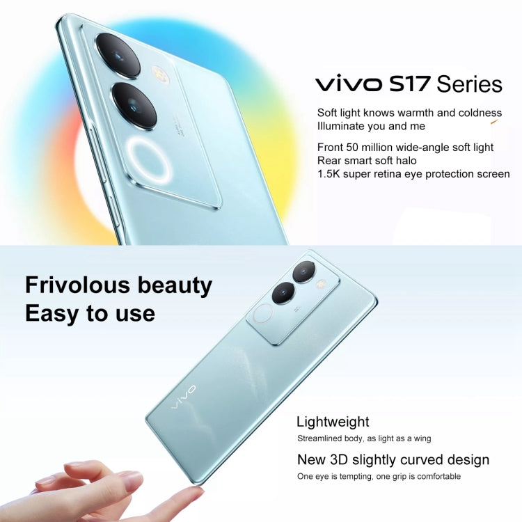 vivo S17 5G, 50MP Camera, 8GB+ 256GB, Dual Back Cameras, Srceen Fingerprint Identification, 4600mAh Battery, 6.78 inch Android 13 OriginOS 3 Snapdragon 778G+ Octa Core up to 2.5GHz, OTG, NFC, Network: 5G(Pink) - vivo by VIVO | Online Shopping South Africa | PMC Jewellery