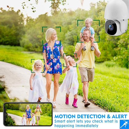 Tuya QX45 1080P Full HD IP65 Waterproof 2.4G Wireless IP Camera, Support Amazon Alexa & Google Home & Motion Detection & Two-way Audio & Night Vision & TF Card, UK Plug - Dome Camera by PMC Jewellery | Online Shopping South Africa | PMC Jewellery