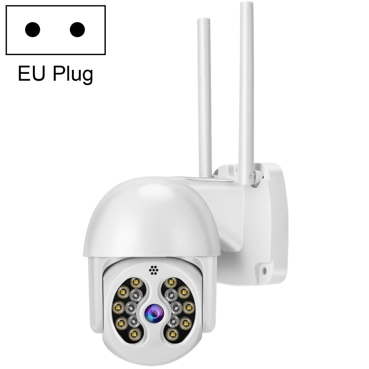 Tuya QX56 3.0 Million Pixels IP66 Waterproof 2.4G Wireless IP Camera, Support Amazon Alexa & Google Home & Motion Detection & Two-way Audio & Full Color Night Vision & TF Card, EU Plug - Dome Camera by PMC Jewellery | Online Shopping South Africa | PMC Jewellery