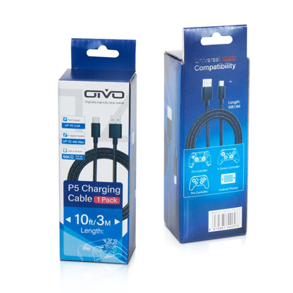 OIVO IV-P5229 3m 1A USB Type-C Charging Data Cable for PS5 / Switch Pro / Xbox Series - Charger & Power by OIVO | Online Shopping South Africa | PMC Jewellery