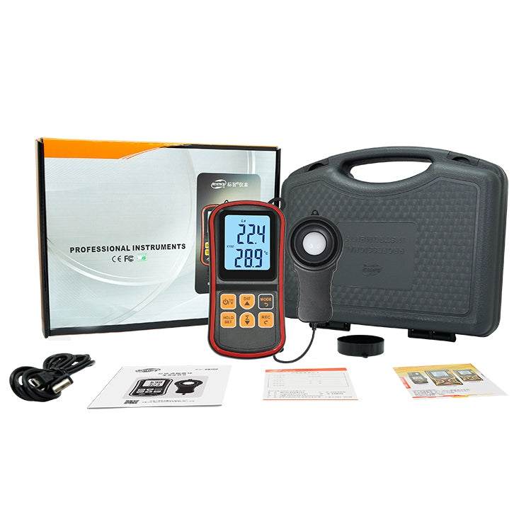 BENETECH GM1030 Portable Split Digital Illuminometer LUX Meter - Light & Sound Meter by BENETECH | Online Shopping South Africa | PMC TechLife | Buy Now Pay Later Mobicred