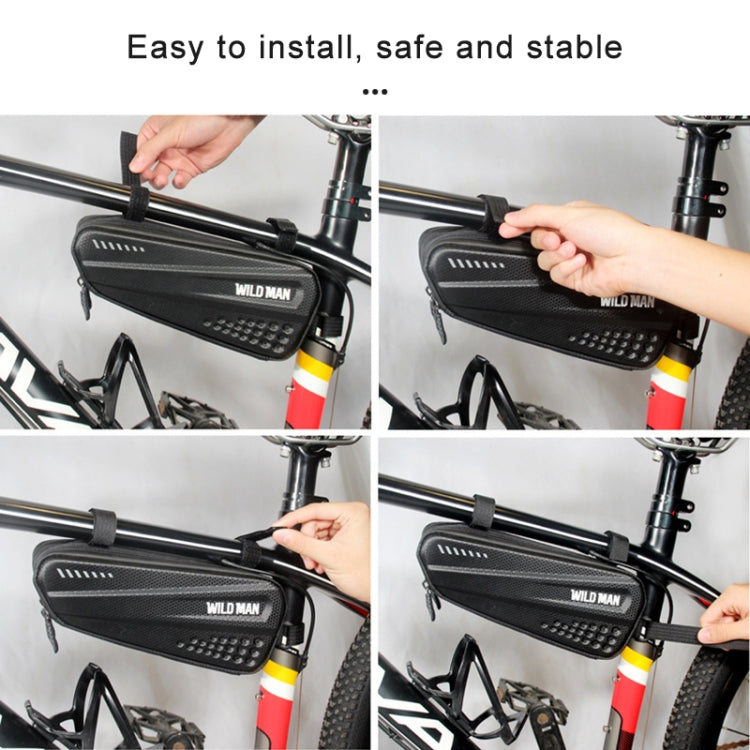 WILD MAN ES4 1.2L Hard Bicycle Bags Rainproof Road Bicycle Frame Bag Triangle Bag - free shipping - PMC TechLife - Order now!