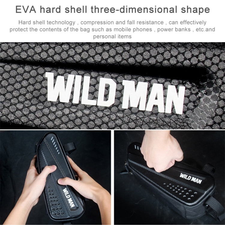 WILD MAN ES4 1.2L Hard Bicycle Bags Rainproof Road Bicycle Frame Bag Triangle Bag - free shipping - PMC TechLife - Order now!