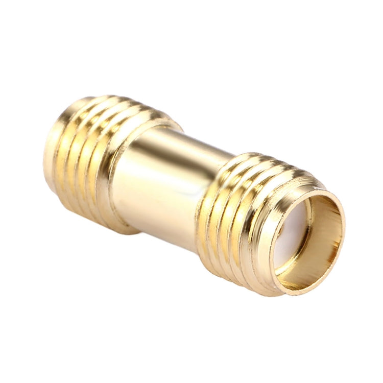 SMA Female to SMA Female Connector Adapter(Gold) - Connectors by PMC TechLife | Online Shopping South Africa | PMC TechLife